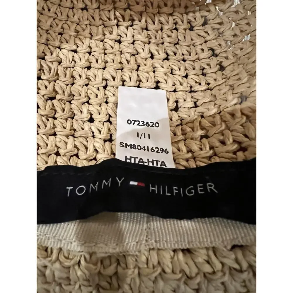 Vintage Tommy Hilfiger Straw Fedora Hat‎